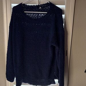 Cozy Women's Navy Knit Sweater